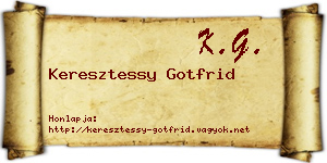 Keresztessy Gotfrid névjegykártya